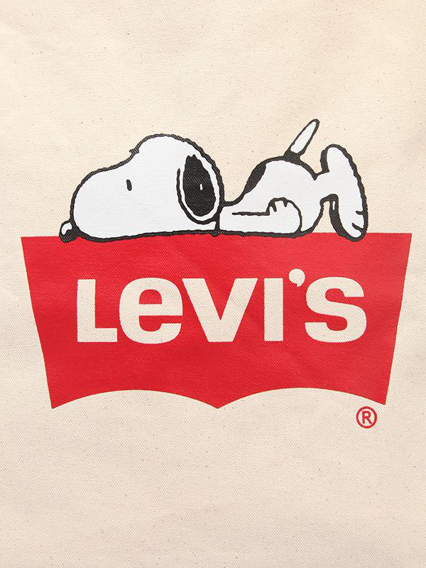 Levi's Snoopy & Logo Printed Canvas Tote Bag | Lyst