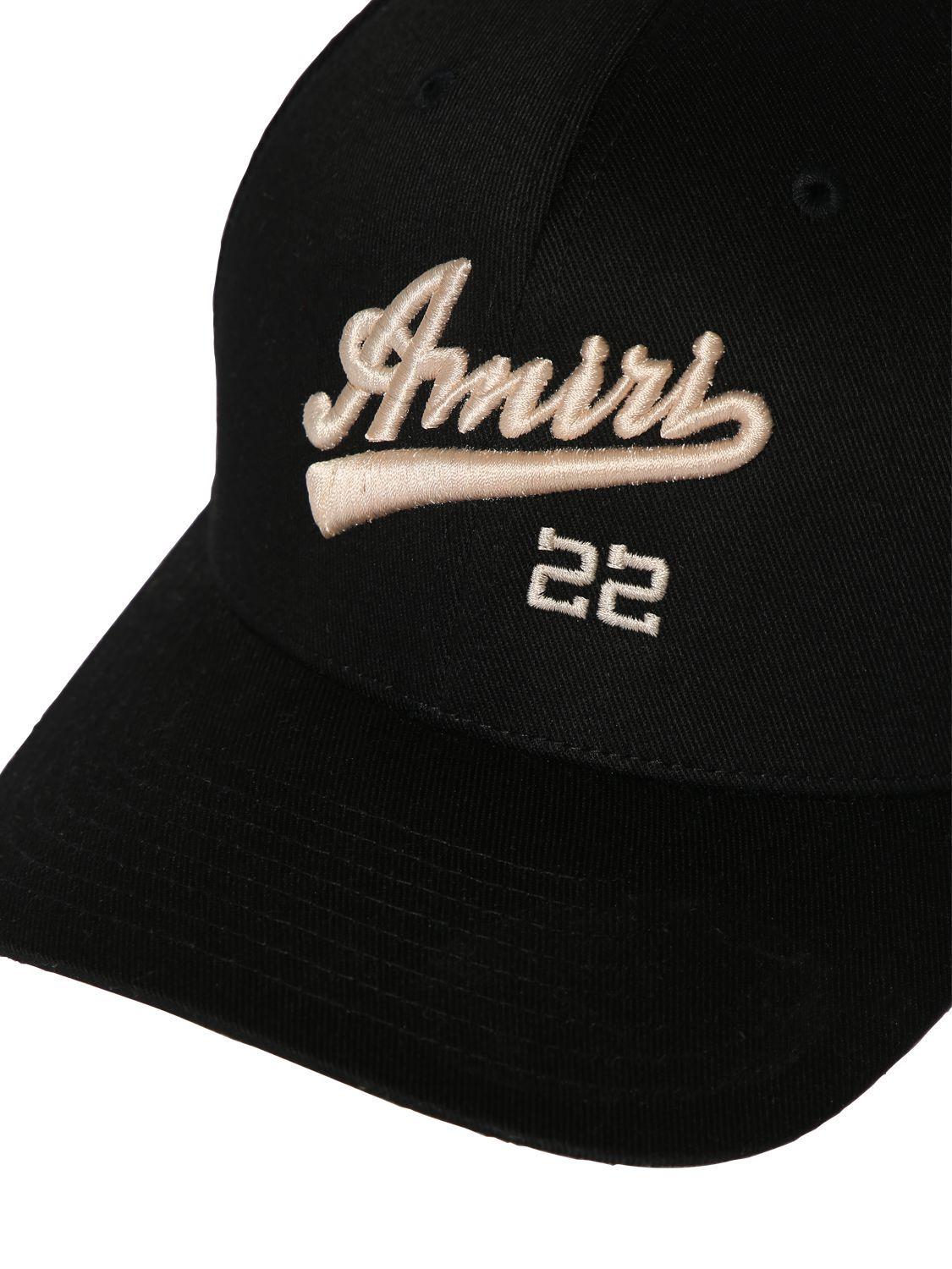 Amiri 22 Logo Fitted Hat in Black for Men | Lyst