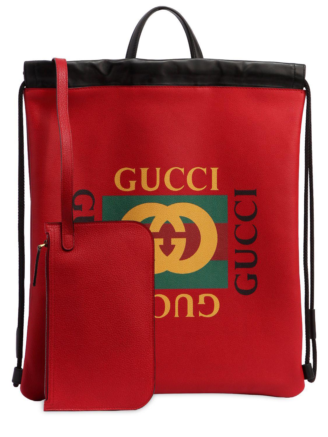 Drawstring sale backpack gucci