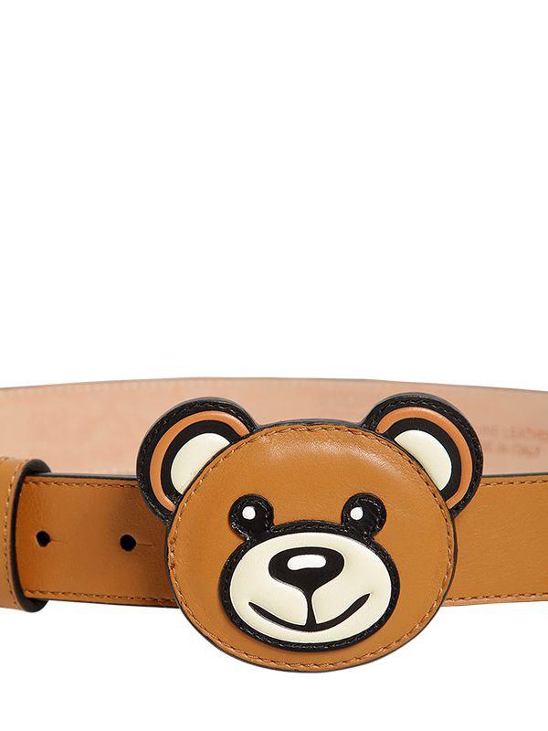 moschino teddy bear belt