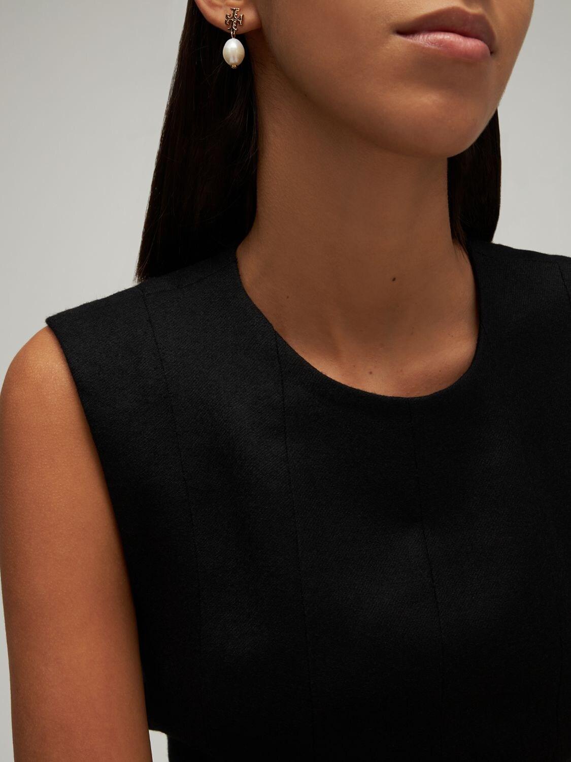 tory burch kira crystal drop earrings