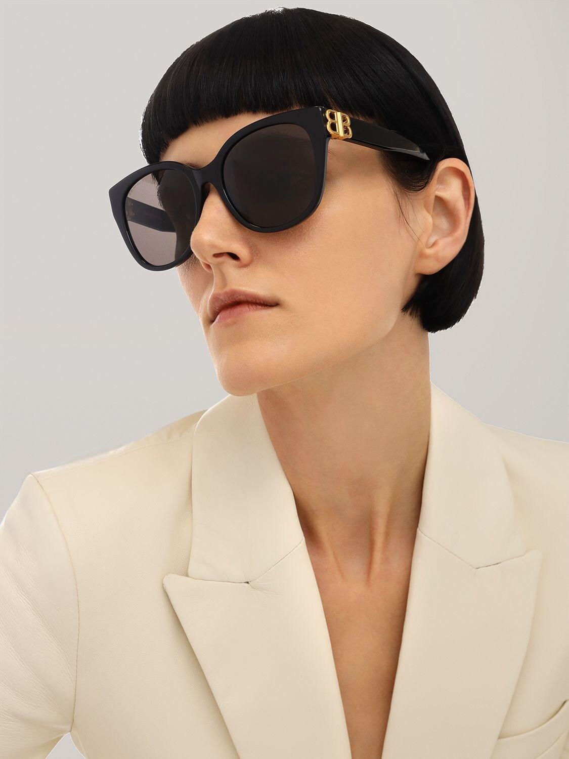 Dynasty Rectangle Sunglasses in Black  Balenciaga AU