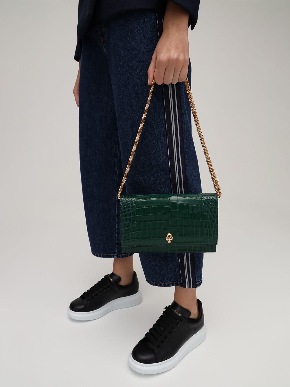 alexander mcqueen runway leather platform trainers