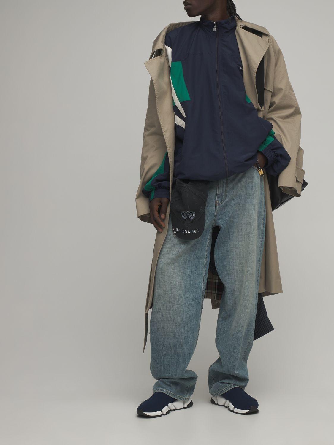 Balenciaga Sporty B Tracksuit Jacket in Blue for Men | Lyst Balenciaga Sporty B Tracksuit Jacket in Blue for Men | Lyst