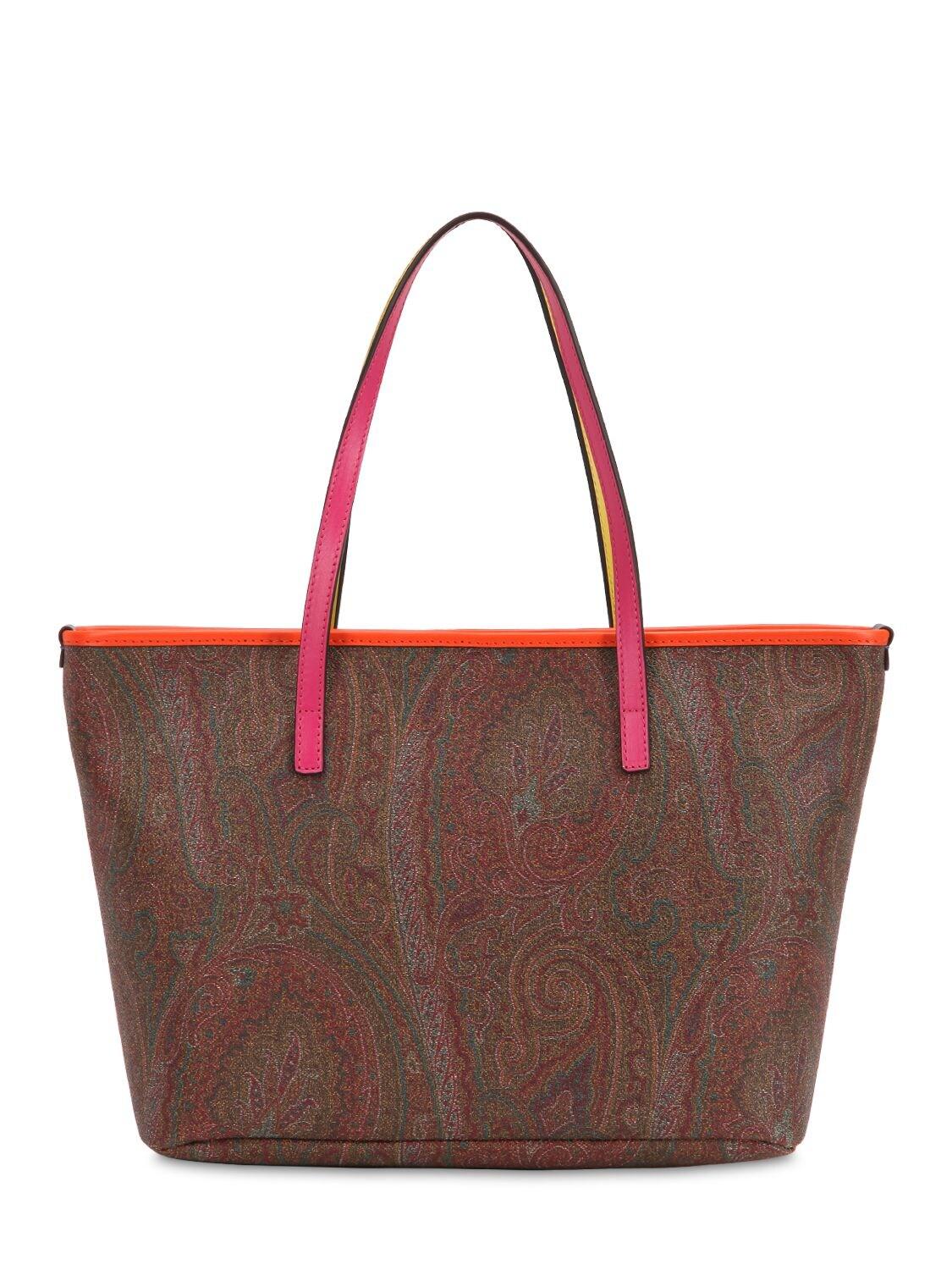 Bolso De Algodon Con Estampado Paisley Etro Lyst