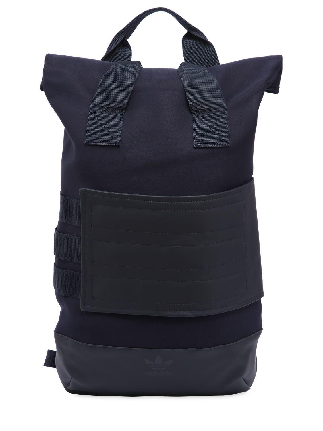 adidas Originals Roll Top Backpack in Blue for Men - Lyst