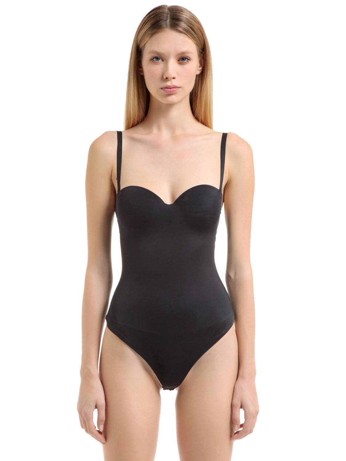 Womens Wolford white Mat de Luxe Form Bodysuit