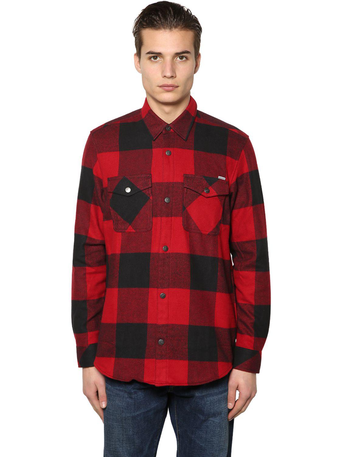red carhartt flannel