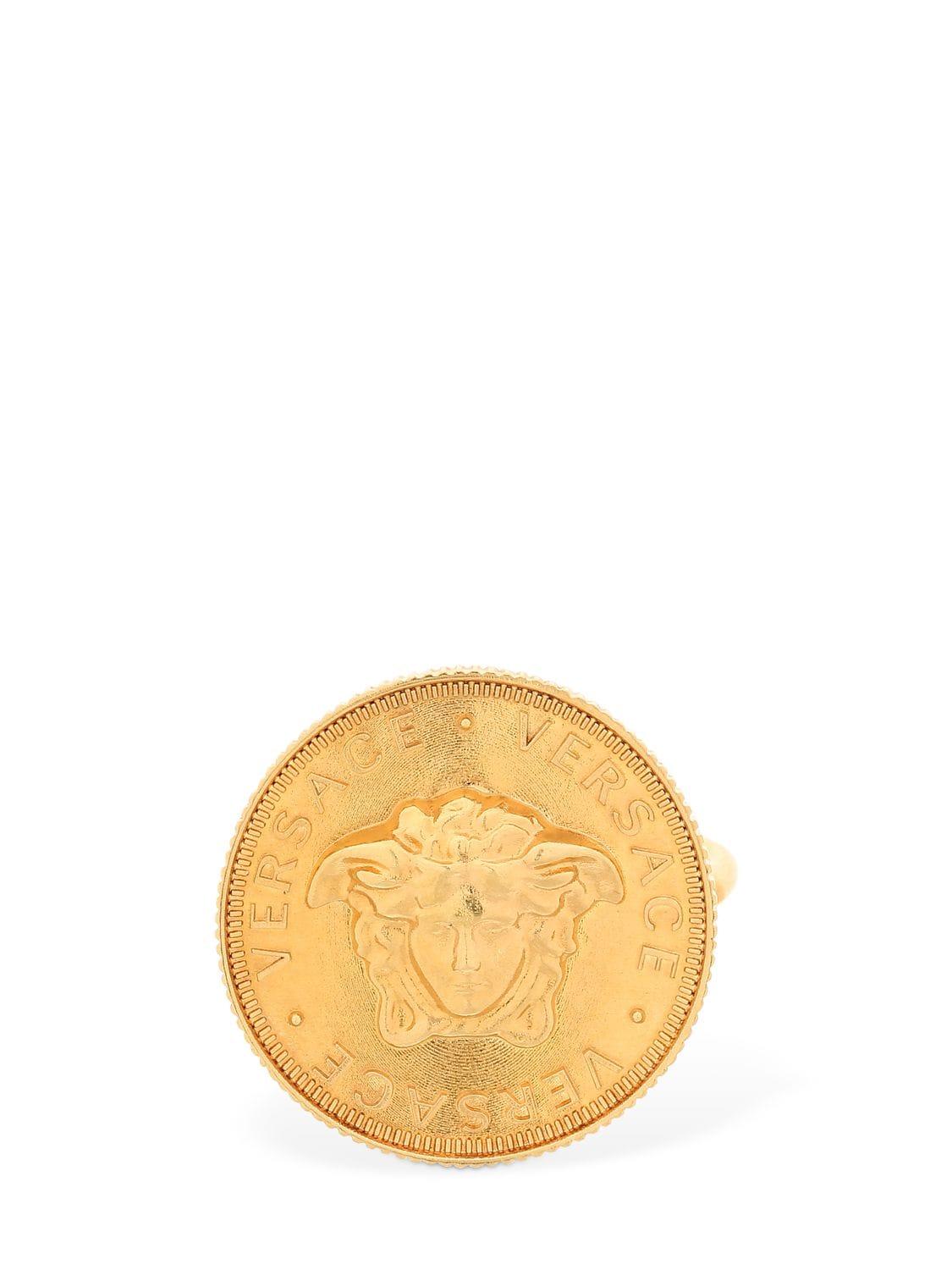 Versace coin hotsell ring