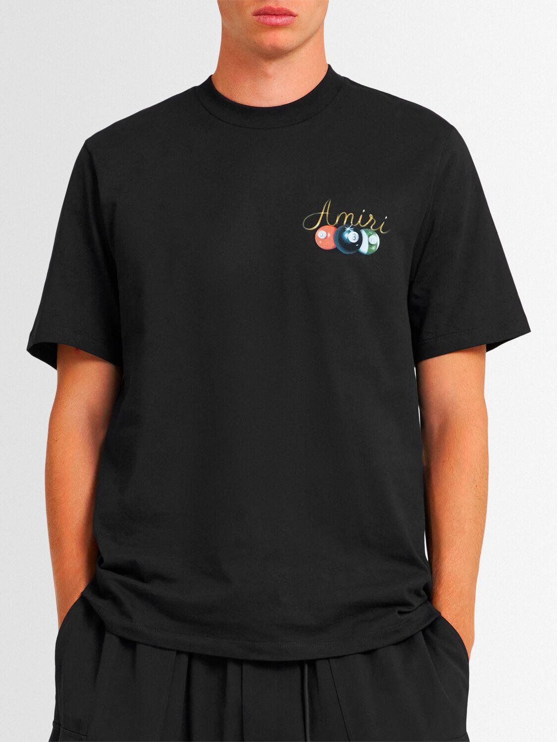 Amiri Pool Cue Cotton T-shirt in Black for Men | Lyst Canada