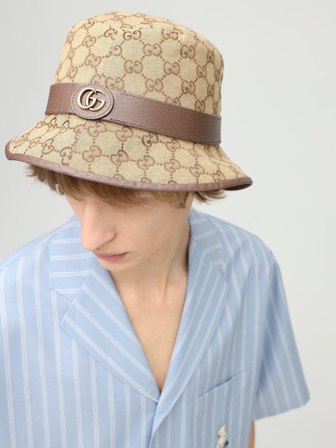 Gg Canvas Bucket Hat Cheap Sale, UP TO 