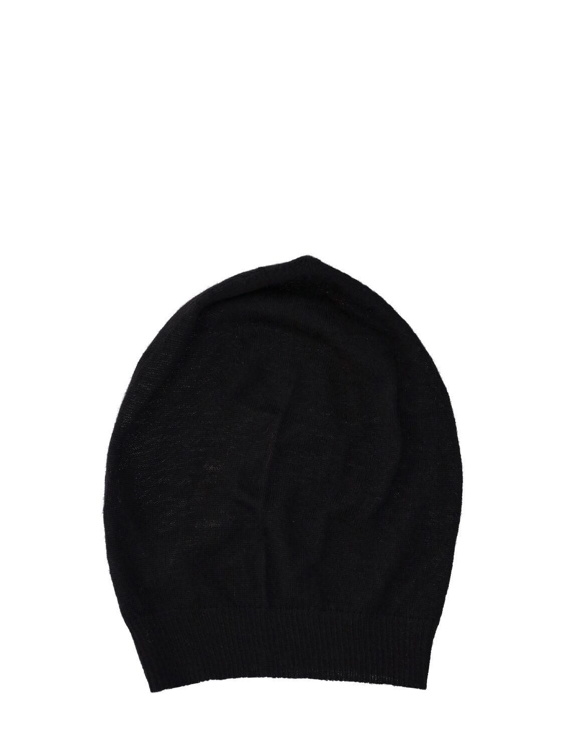 Rick Owens Medium Wool Hat in Black for Men | Lyst