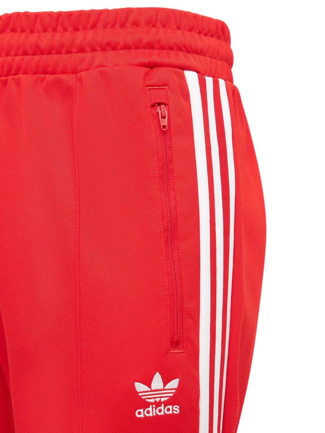 adidas Originals Beckenbauer Primeblue Track Pants in Red/White (Red) for  Men | Lyst