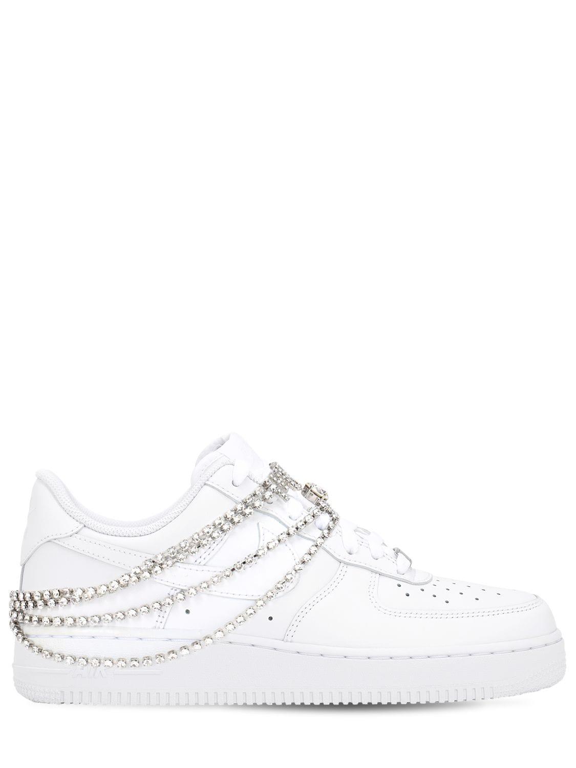 En segundo lugar Pisoteando para ver Nike Exclusive Air Force 1 Bridal Sneakers in White | Lyst