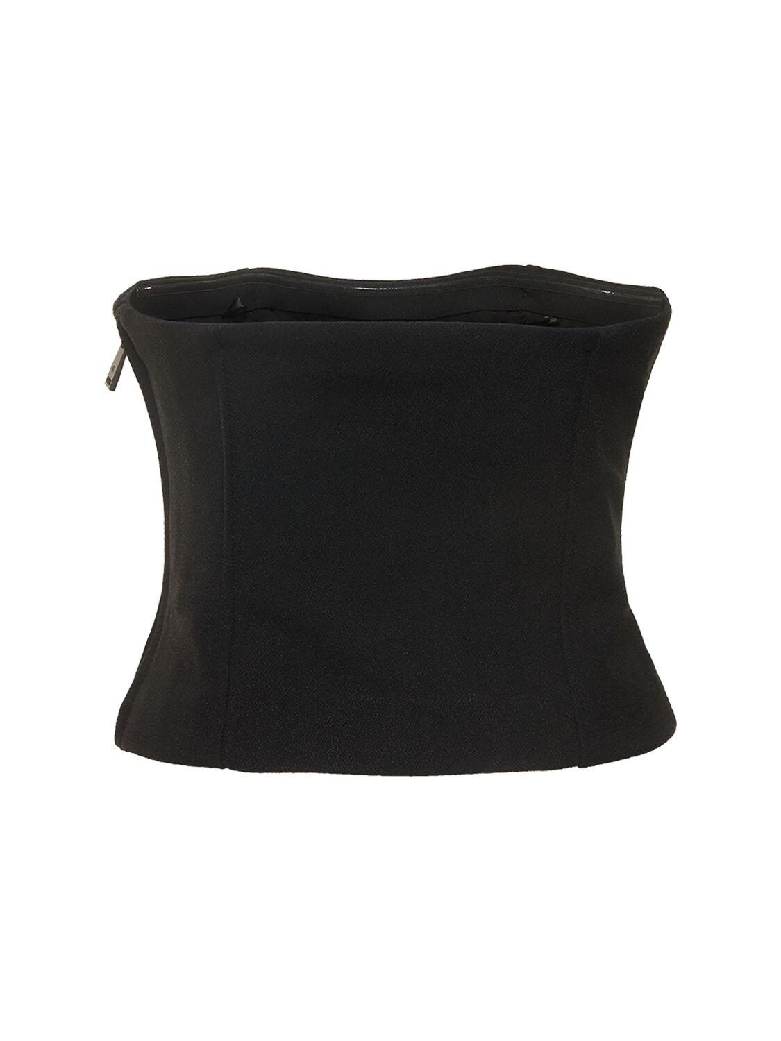 Anine Bing Thea Strapless Top in Black Lyst Australia