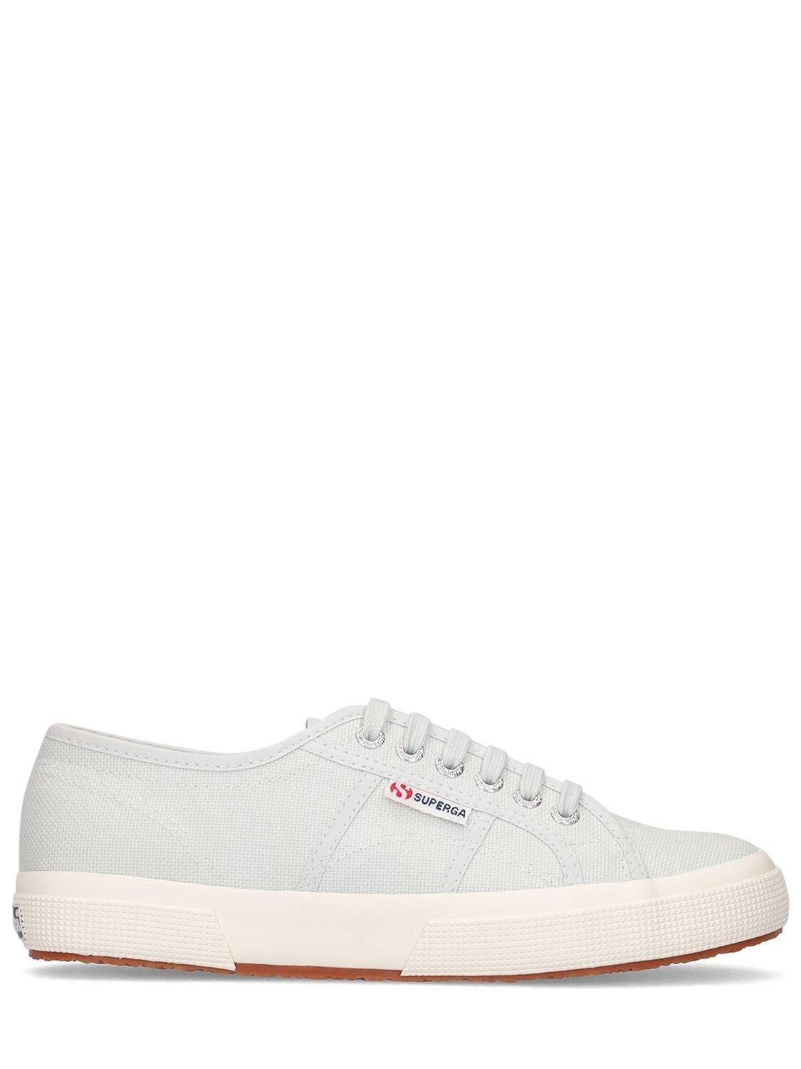 Superga Logo Canvas Sneakers in Light Blue (White) | Lyst