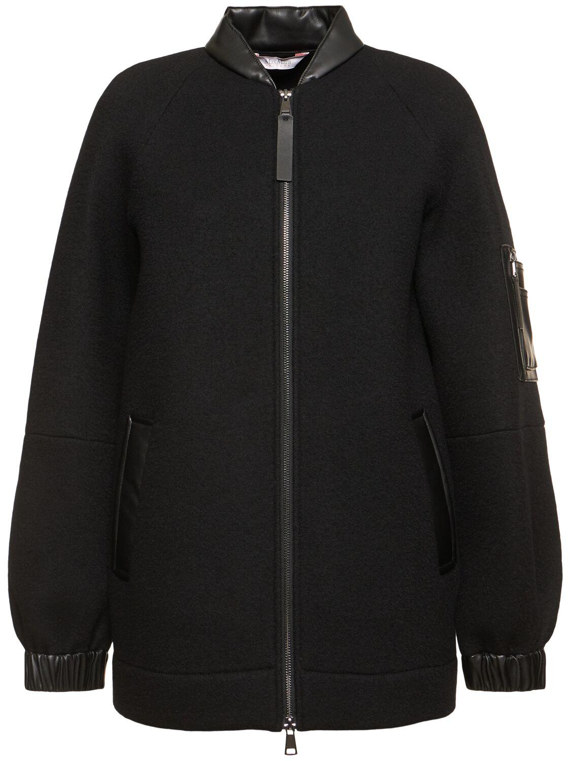 Max Mara レディース ブラック Limosa ウールブレンドジャケット  