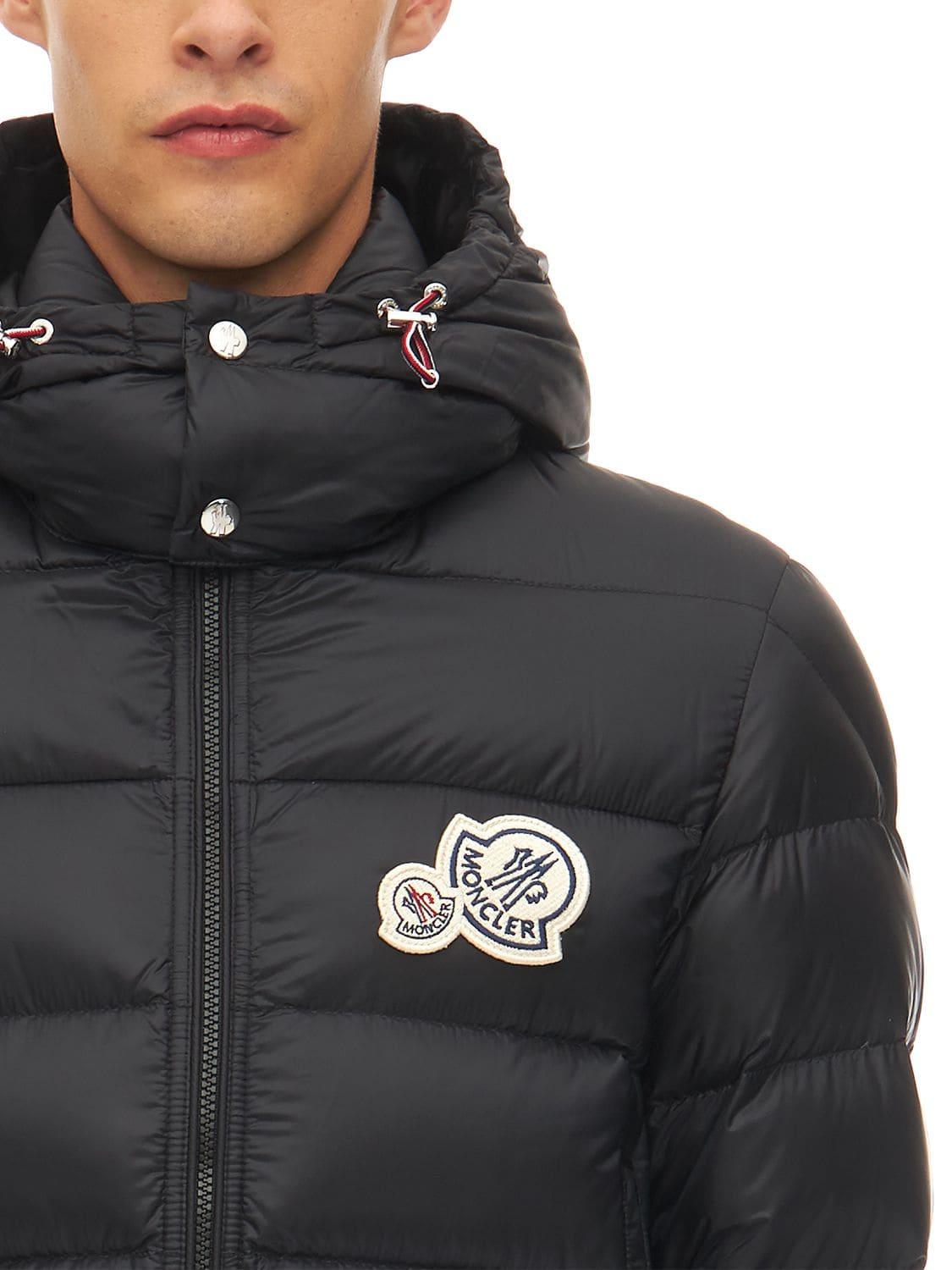 Moncler Synthetic Bramant Down Jacket W/ Logo Patch in Black for Men | Lyst