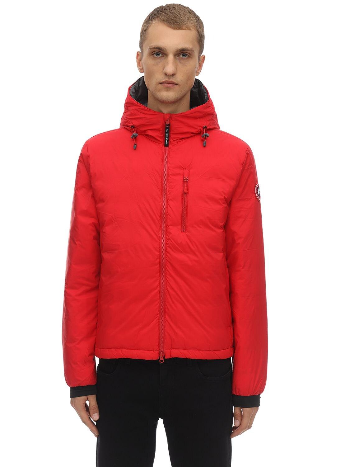 Canada goose lodge hoody hotsell red