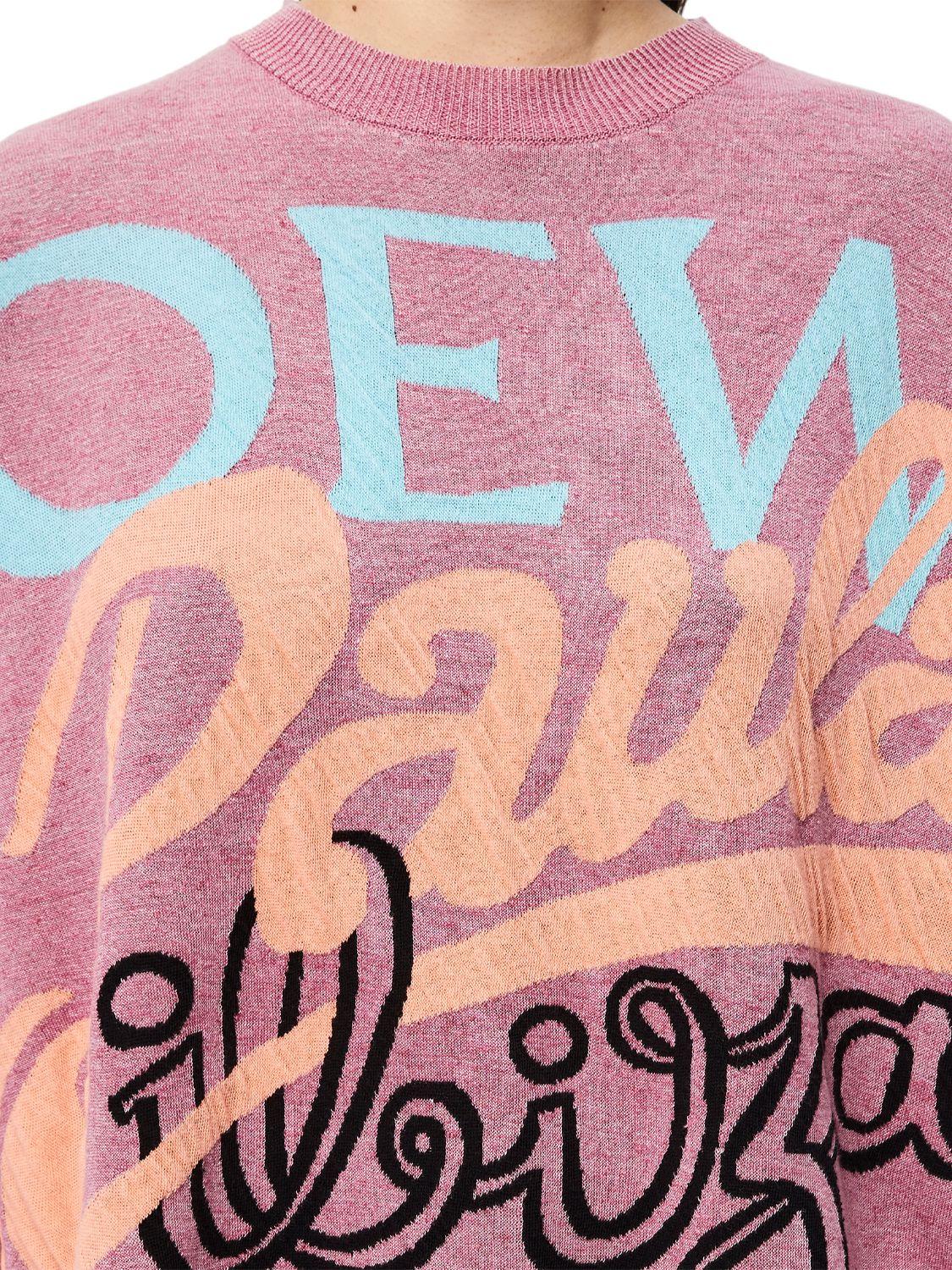 Loewe Paula's Ibiza Linen Blend Knit Sweater in Pink | Lyst Canada