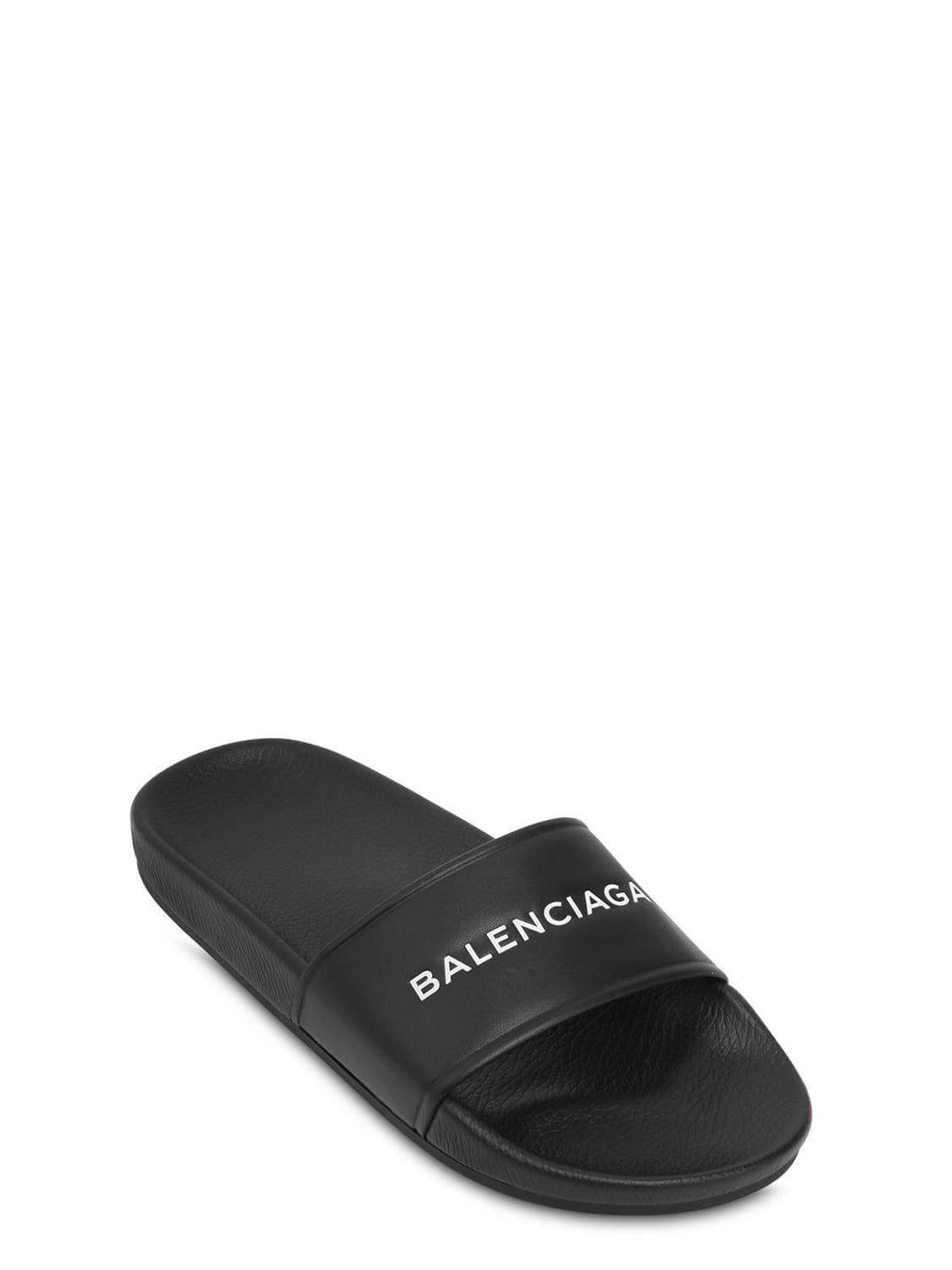 balenciaga sandals logo