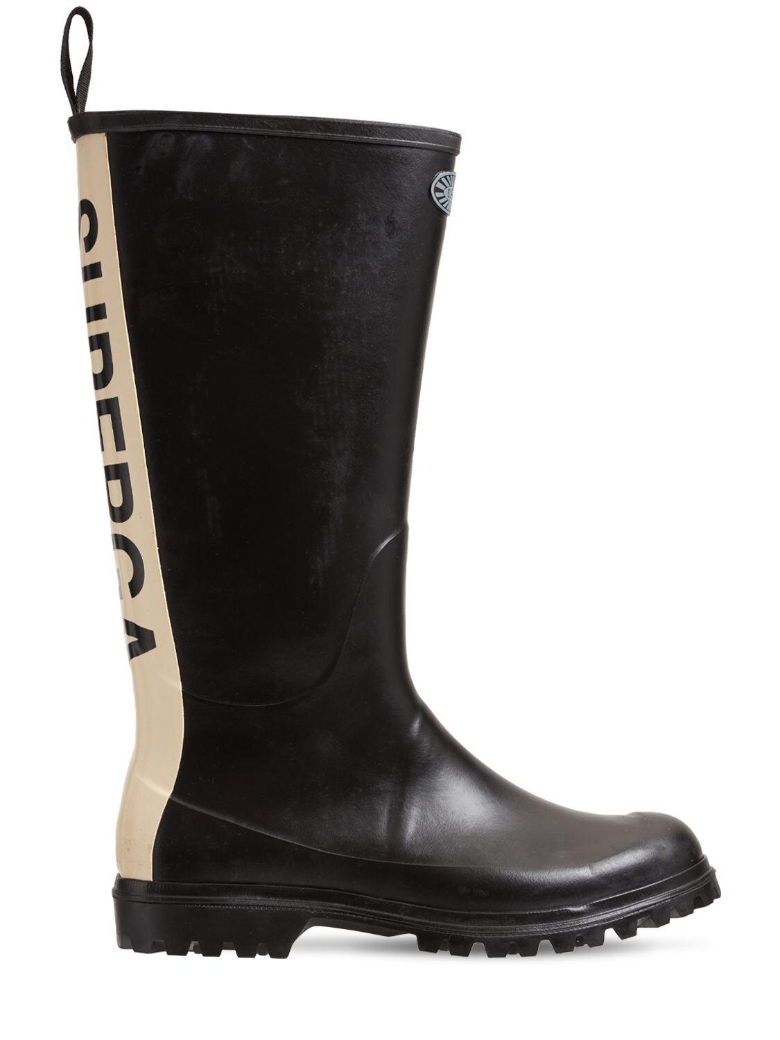 superga rubber boots