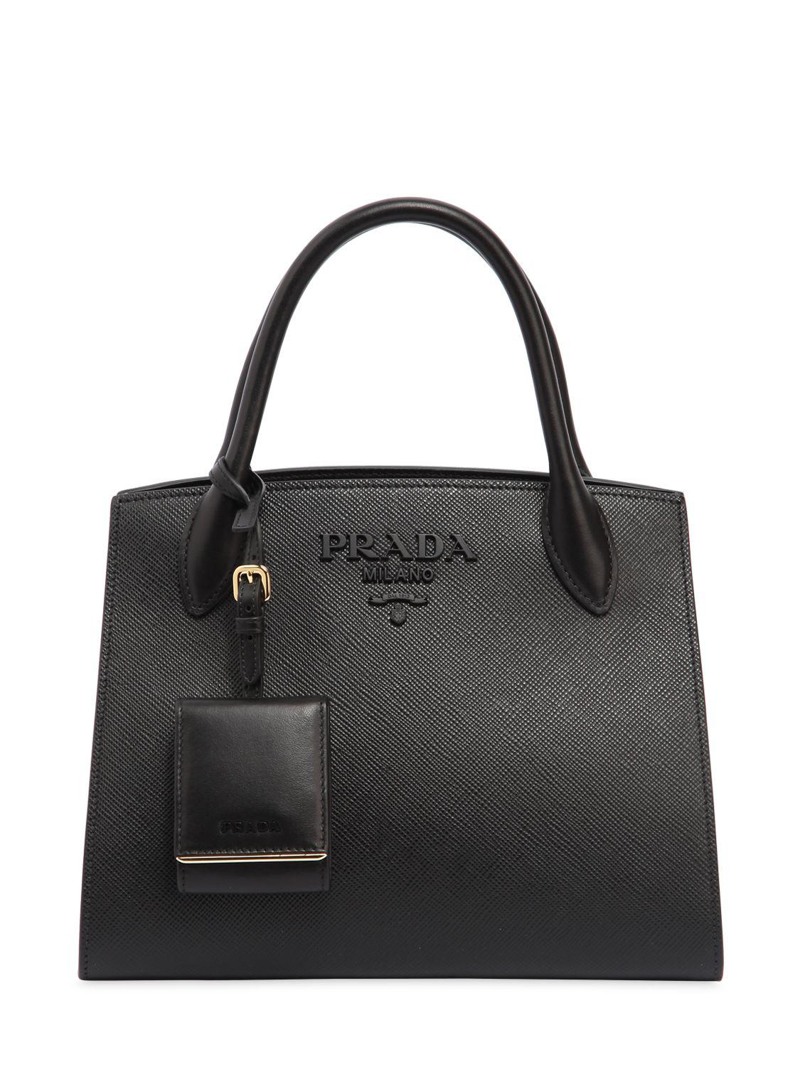 prada saffiano monochrome