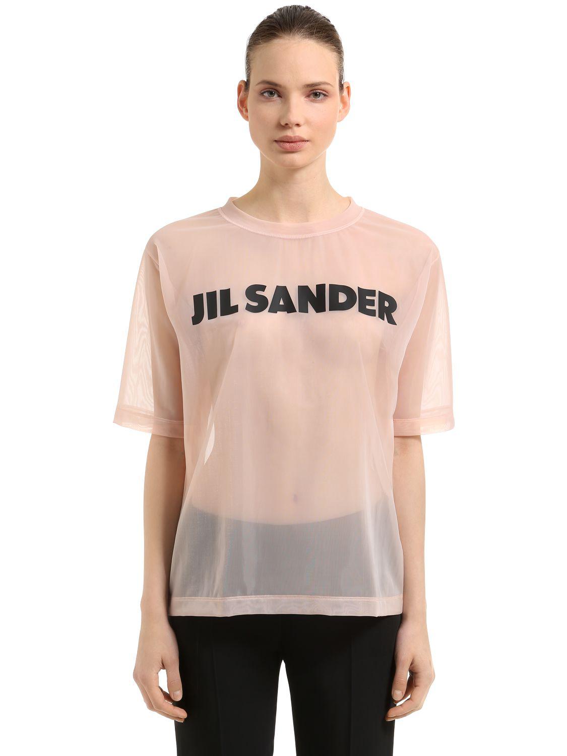 Jil Sander Mesh Logo T-Shirt