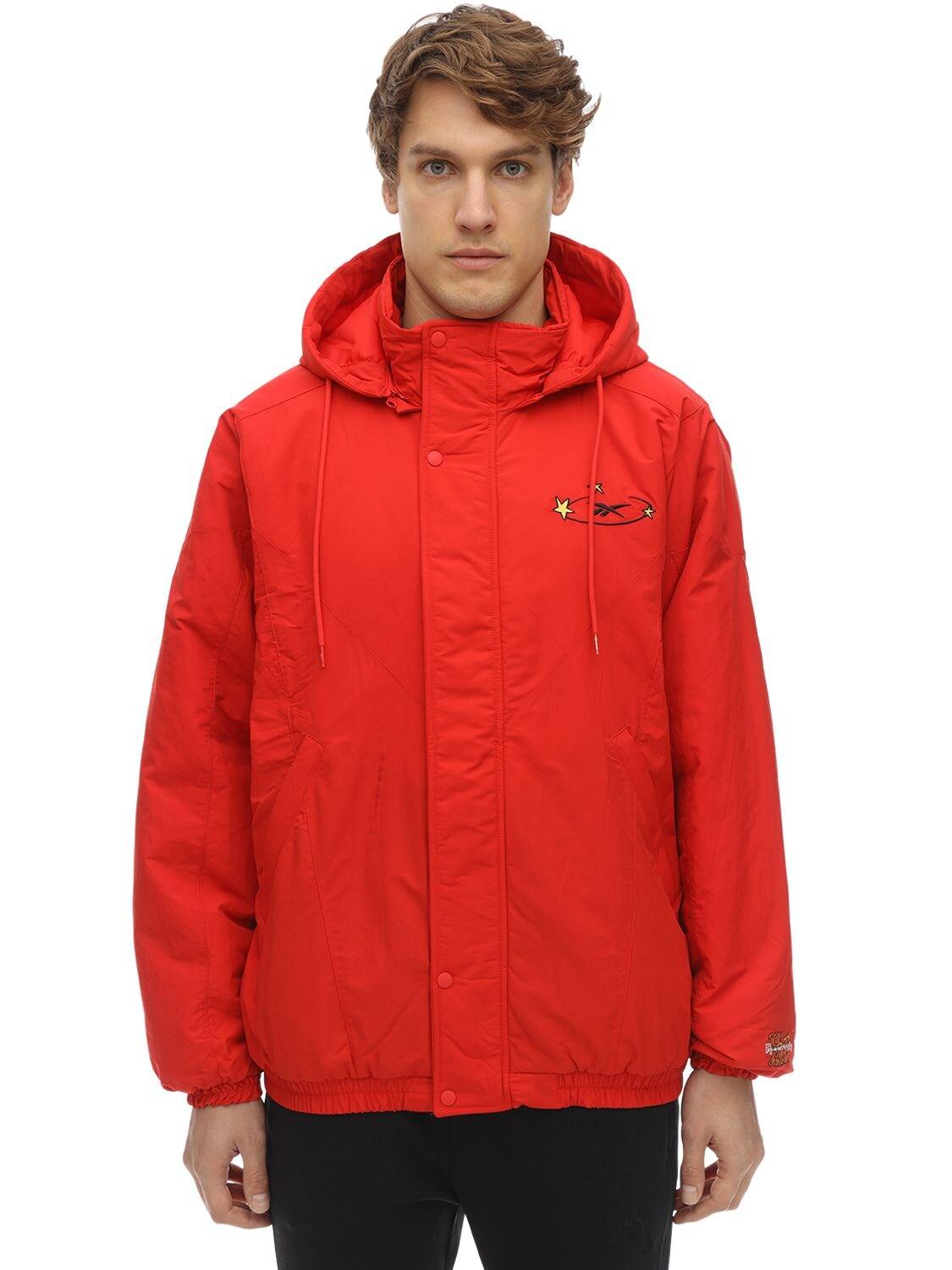 Reebok Synthetic Tom & Jerry Light Padded Nylon Jacket in Red for Men | Lyst