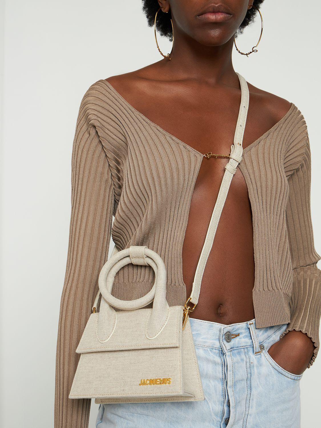 Jacquemus Le Chiquito Noeud Cotton Linen Bag Lyst