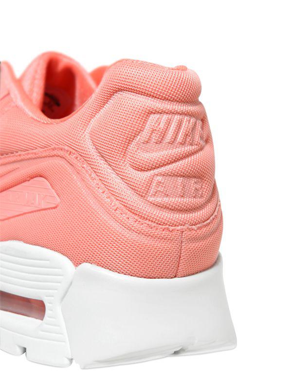 Nike Leather Air Max 90 Ultra Plush in Salmon Pink (Pink) | Lyst