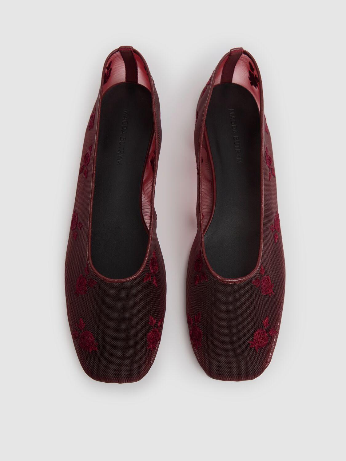【Magda Butrym】 Embellishedレザーバレエフラット レディース Magda Butrym バレエフラット & バレエシューズ