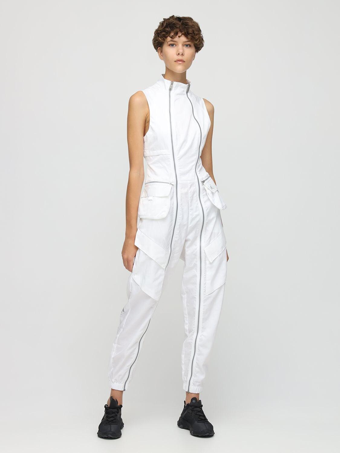 Nike Synthetic Jordan Nylon Flight Suit in White | Lyst