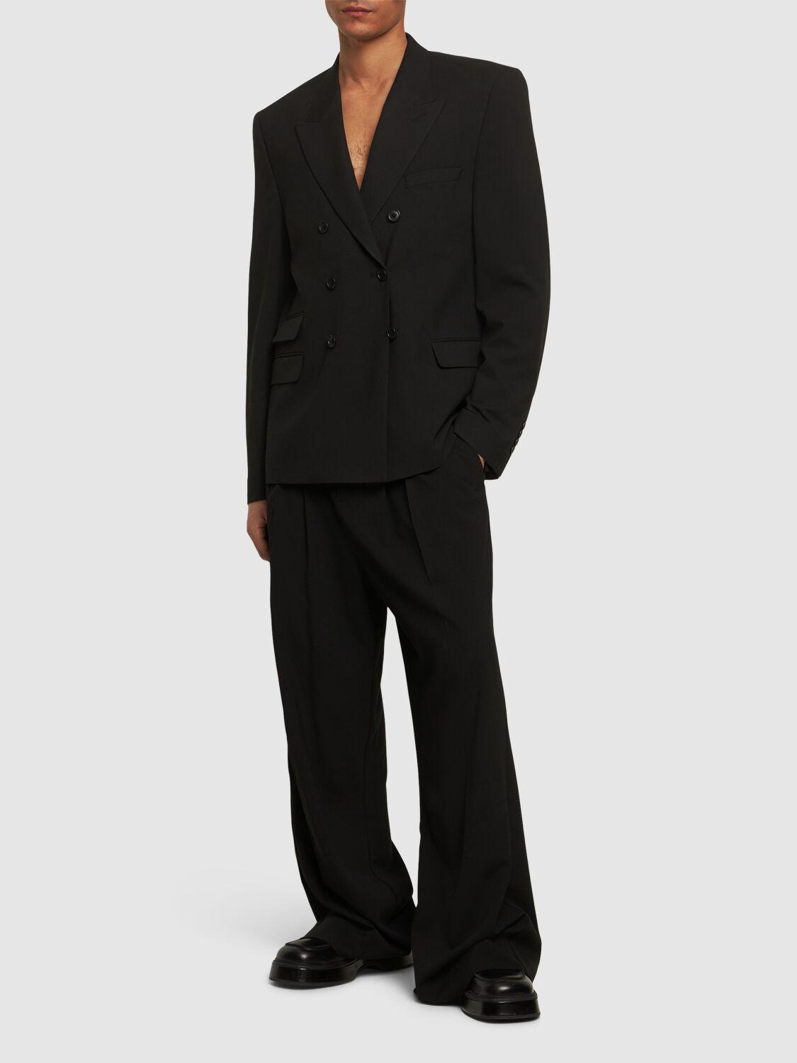 Jaded London Goliath Stretch Tech Suit Pants in Black for Jaded London Goliath Stretch Tech Suit Pants in Black for