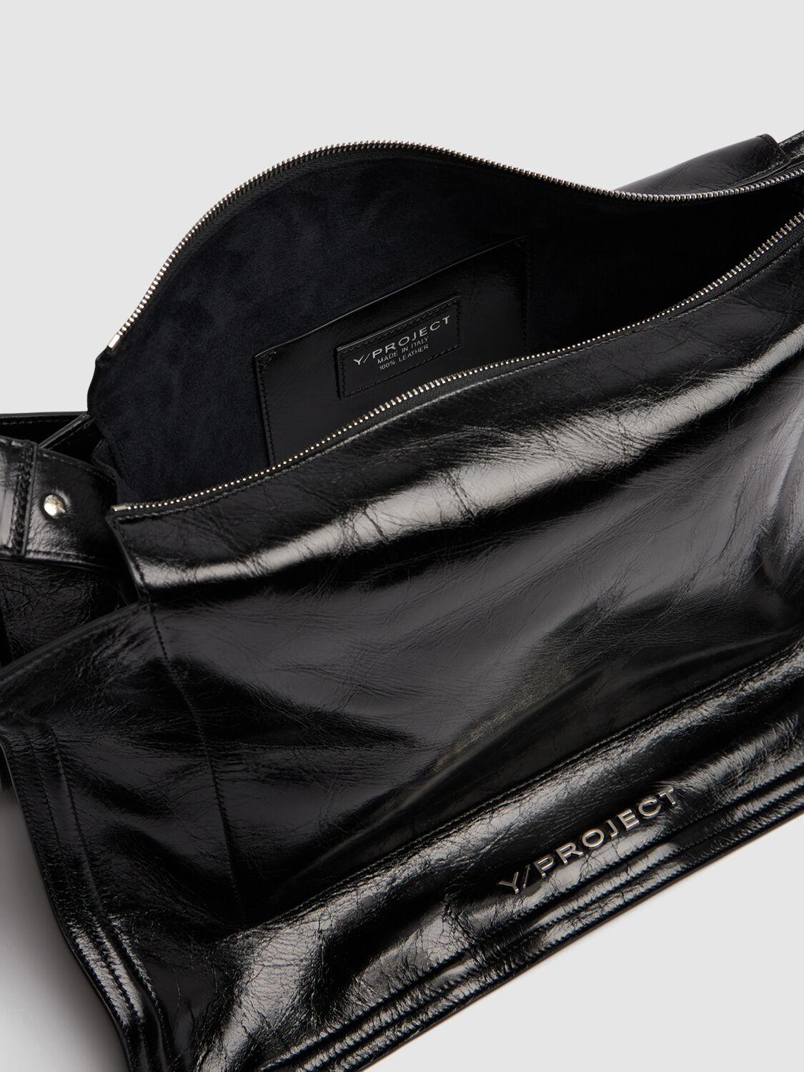 Y. Project Wire Cabas Leather Shoulder Bag in Black | Lyst Y. Project Wire Cabas Leather Shoulder Bag in Black | Lyst