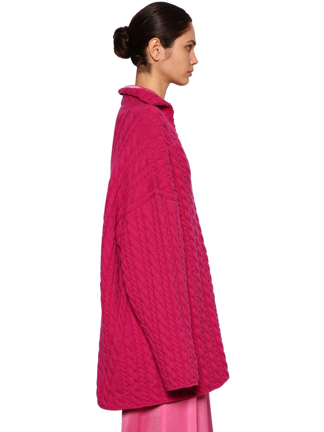fuchsia oversized sweater