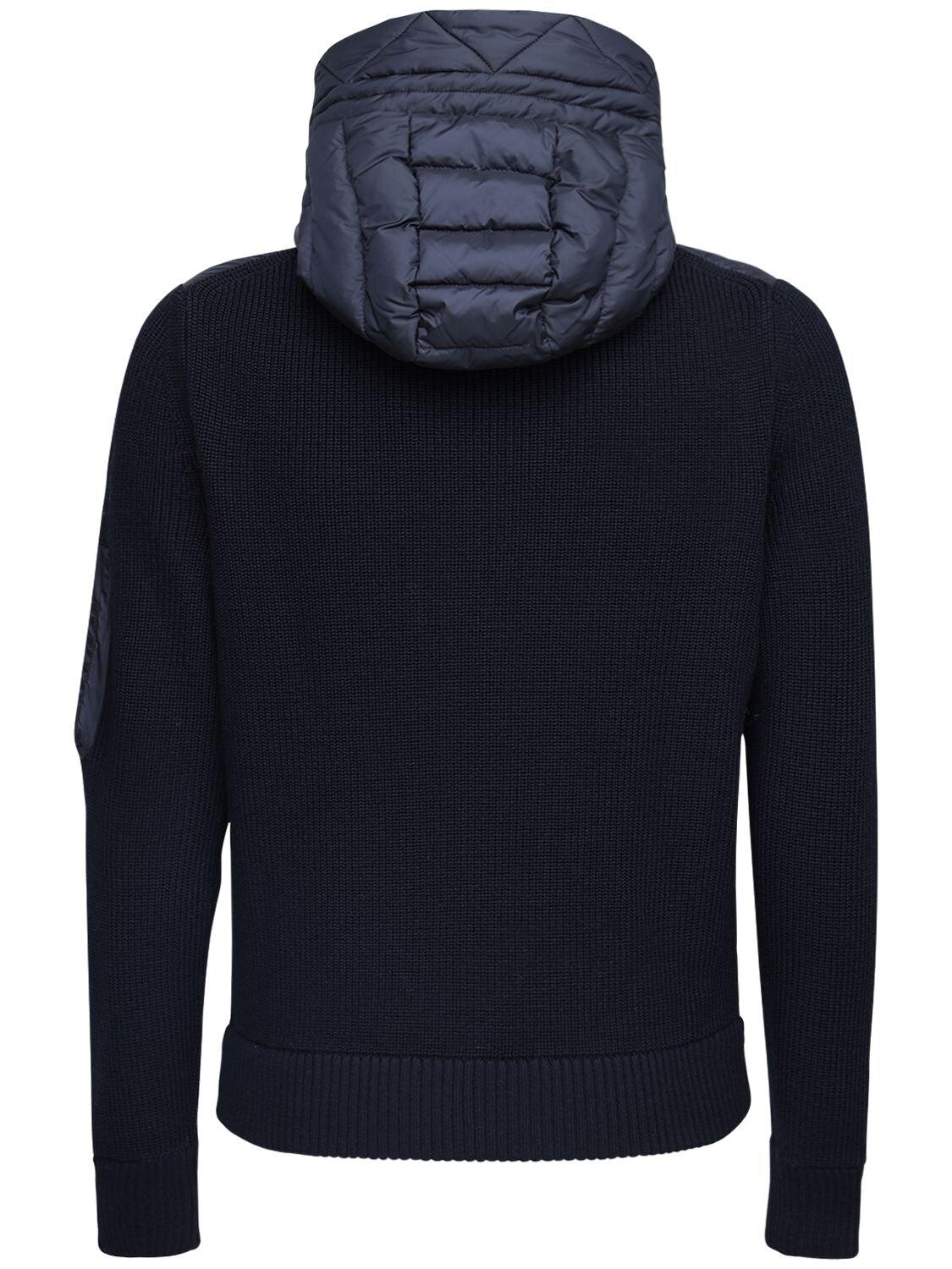 Moncler Wool-blend Down Jacket in Navy (Blue) for Men - Save 58 