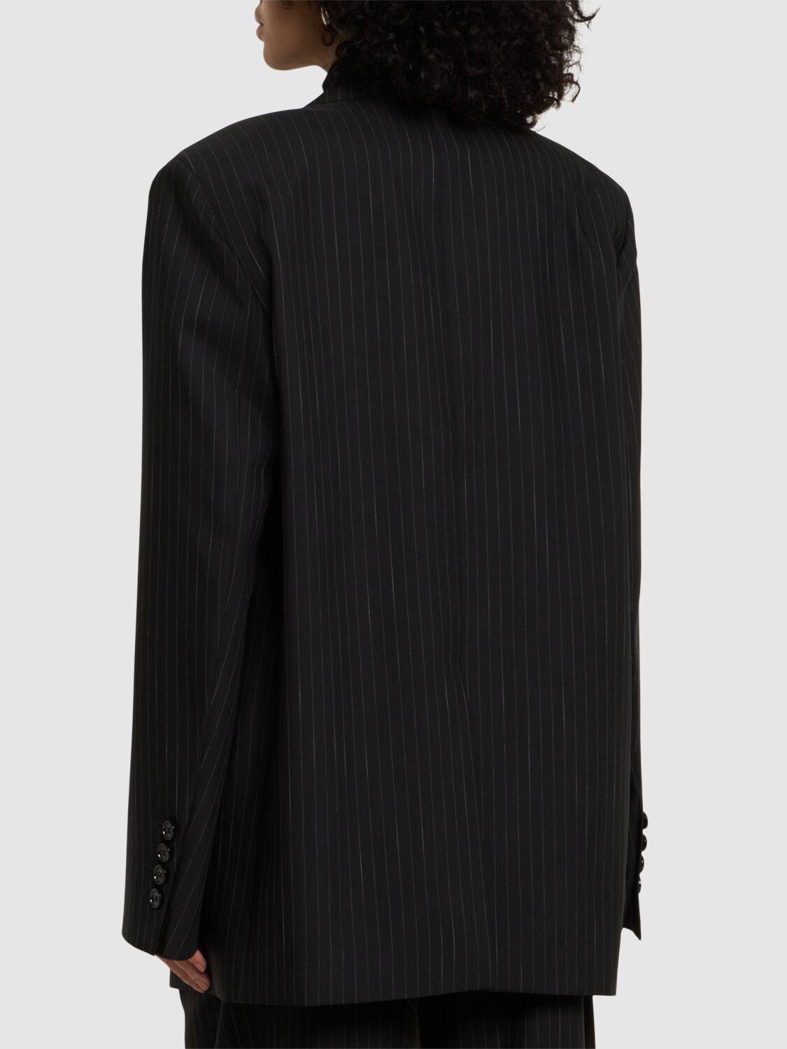 Ann Demeulemeester レディース ブラック Lizzie ピンストライプ