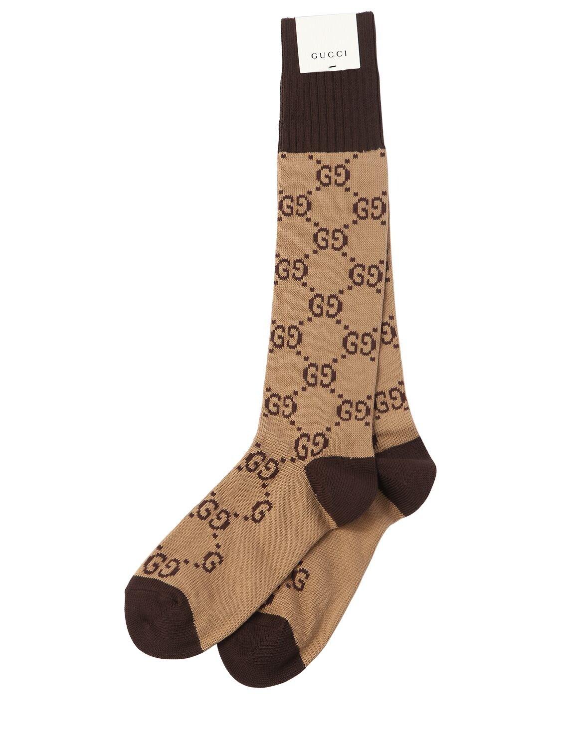 brown gg socks