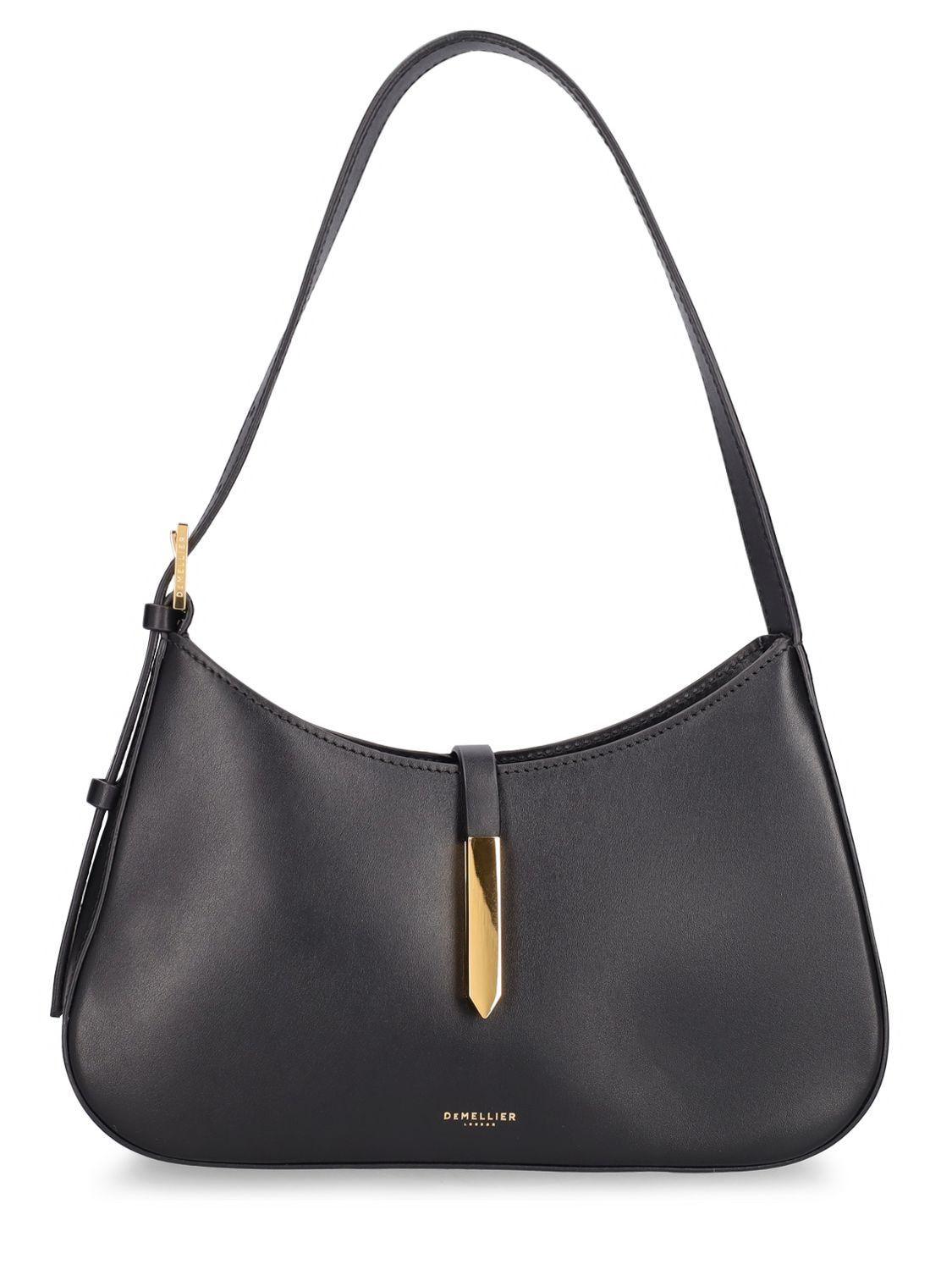 DeMellier Tokyo Smooth Leather Shoulder Bag in Black | Lyst