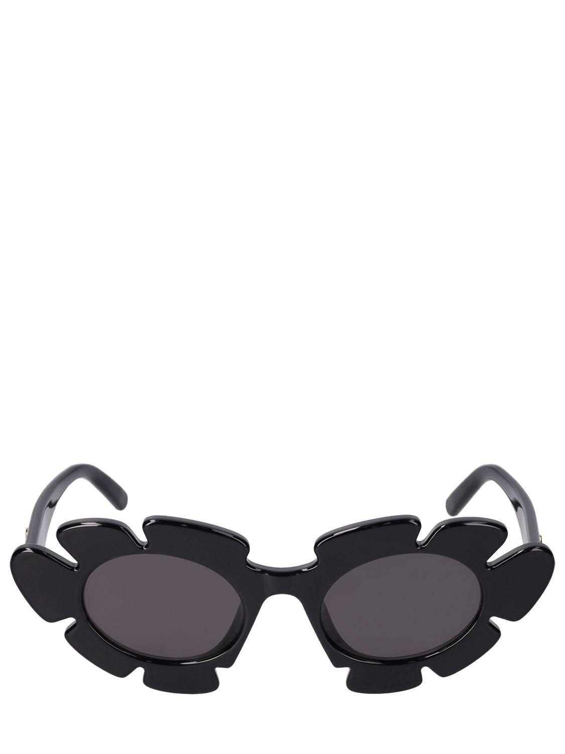 Loewe Paula's Ibiza Flower Shaped Sunglasses in Black | Lyst
