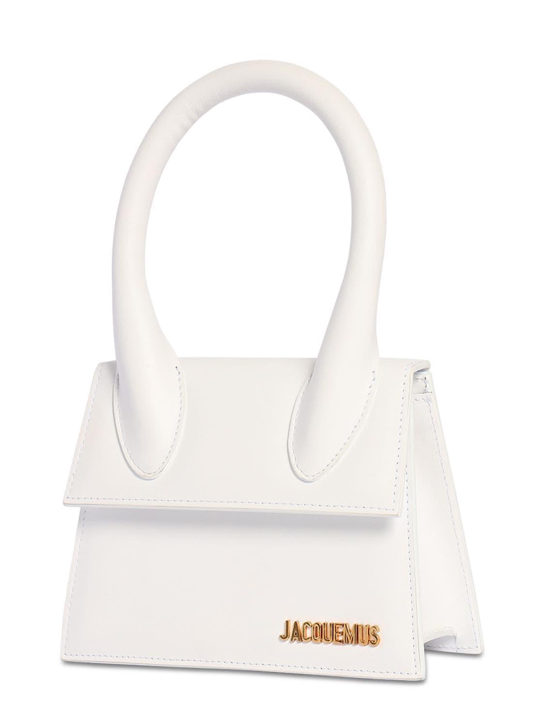 Jacquemus Le Chiquito Moyen Leather Bag in White - Lyst