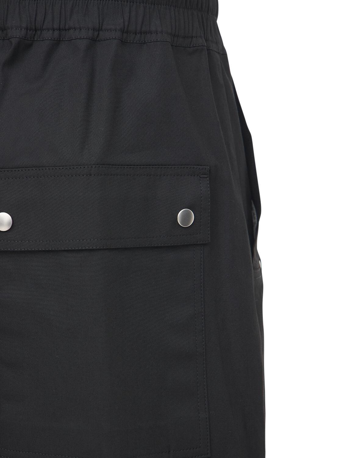 Rick Owens Zip Bela Cotton Pants W/ Drawstring in Black for Men - Lyst