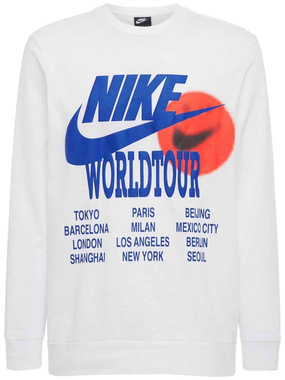 Nike World Tour T-shirt in Blue for Men | Lyst