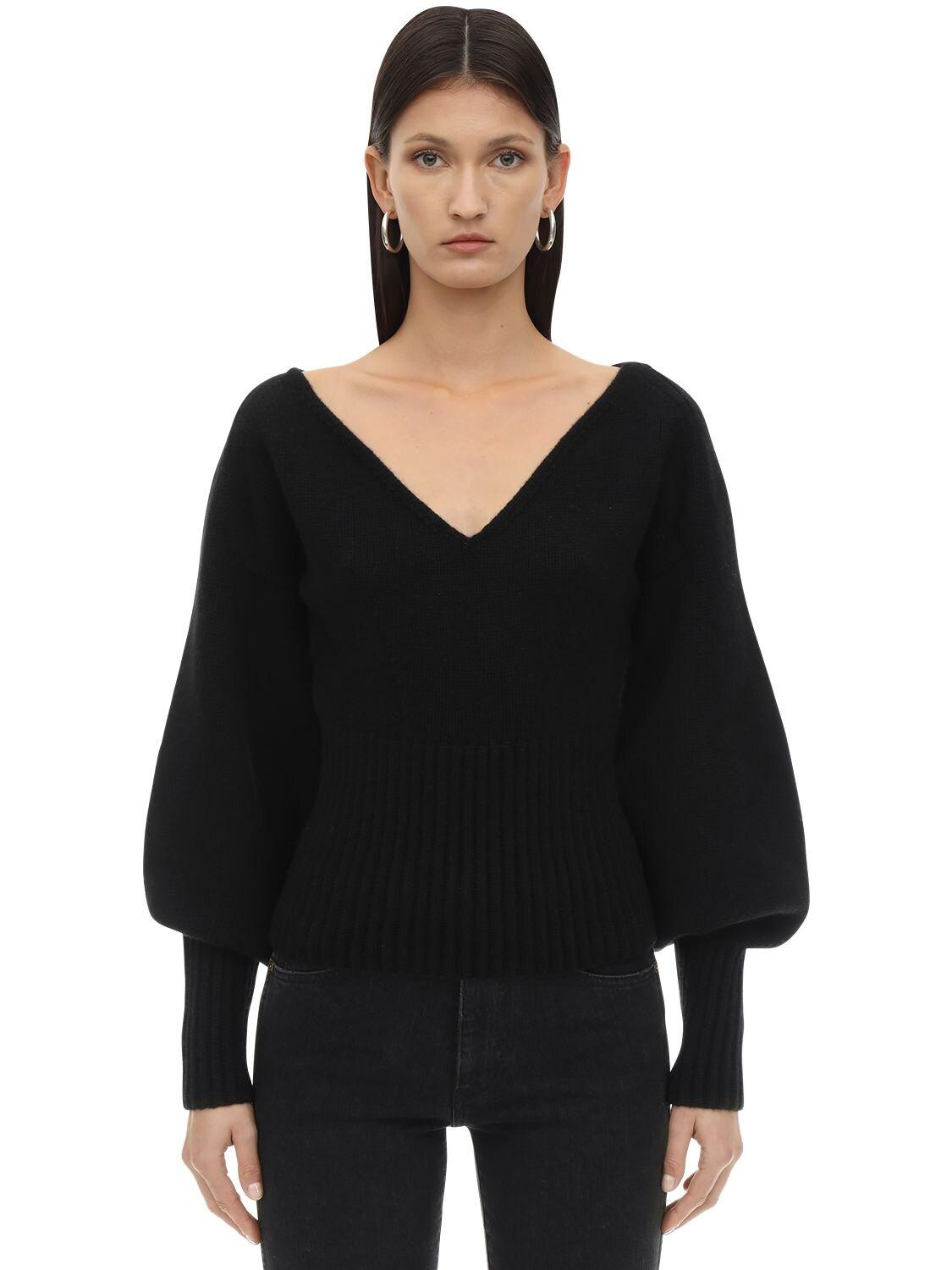 Khaite Charlette Cashmere Knit Sweater in Black - Lyst