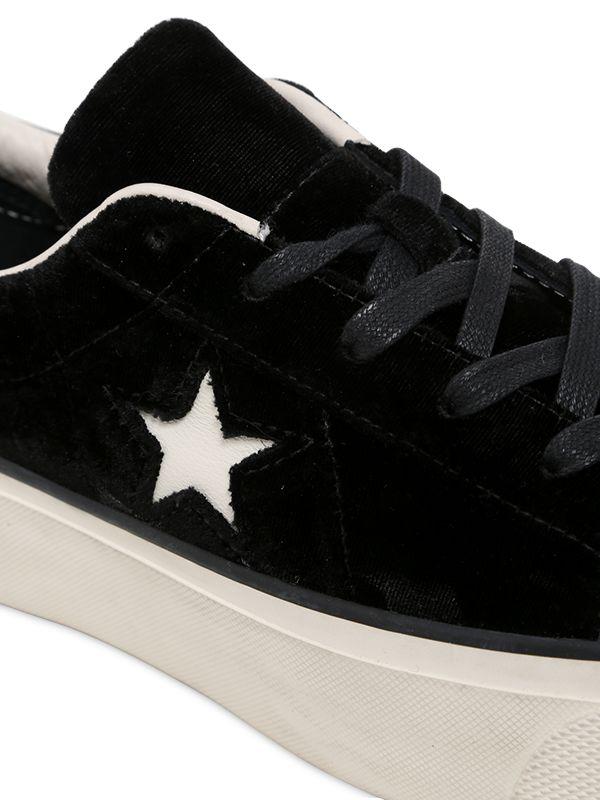 one star platform suede sneaker