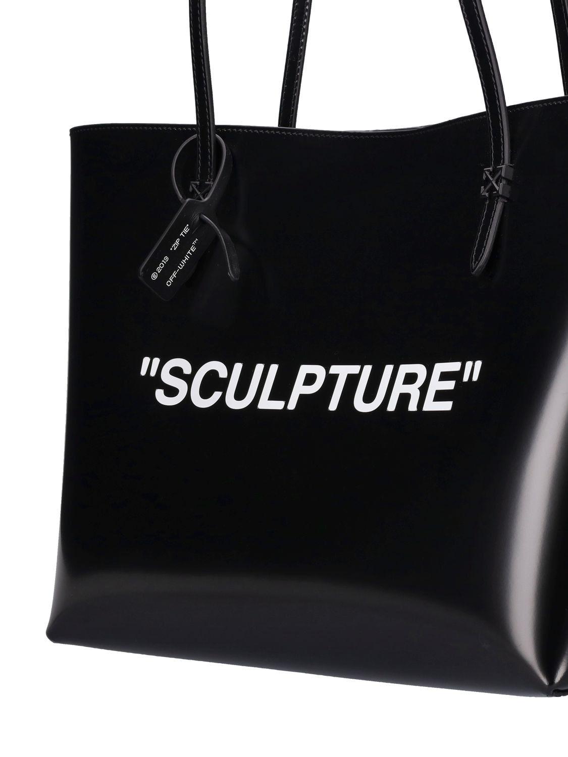 Off-White c/o Virgil Abloh Sculpture Nylon Commercial Tote Bag in Black