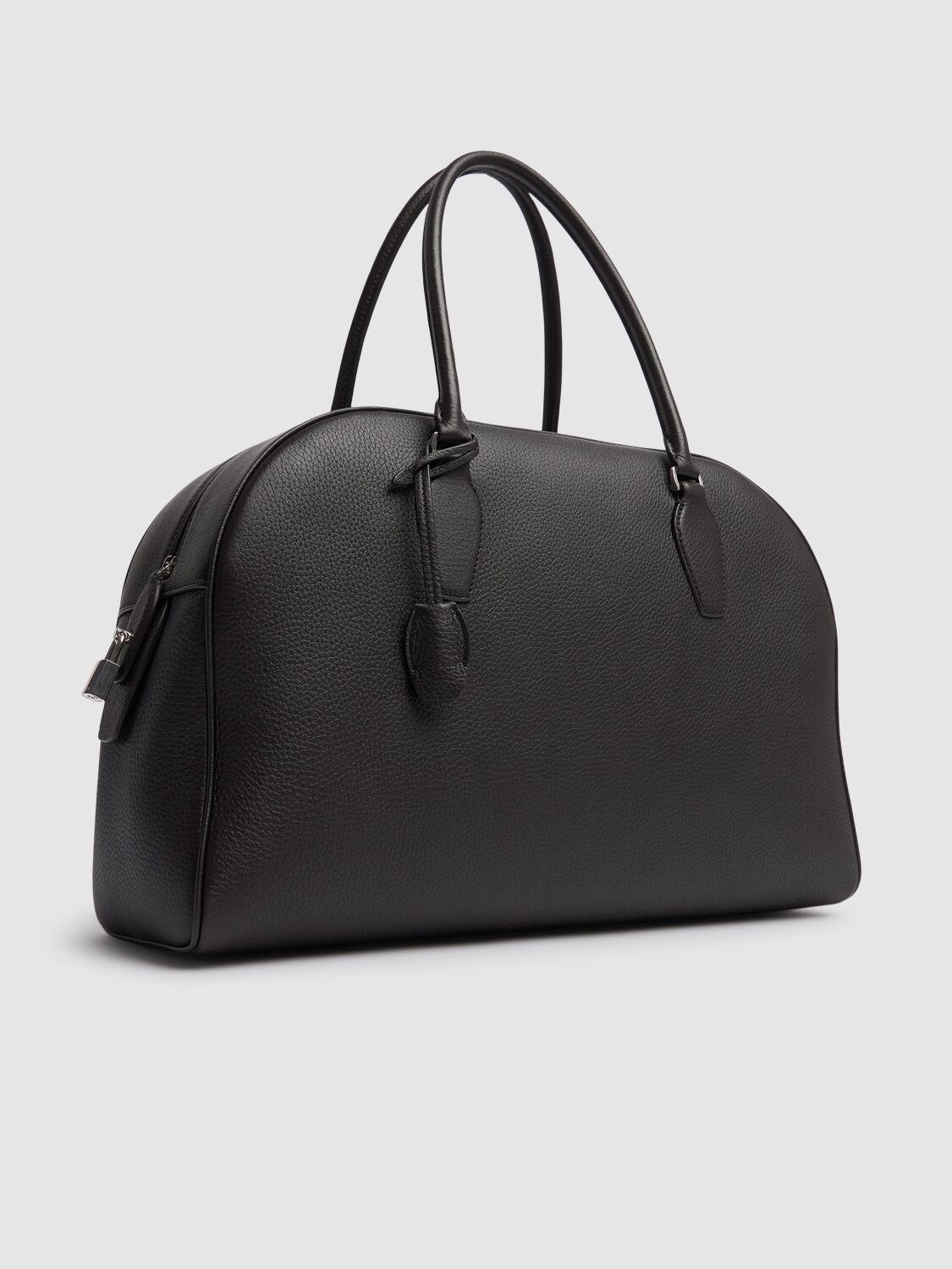 The Row 15.75 India マットグレインレザーバッグ ブラック | Lyst