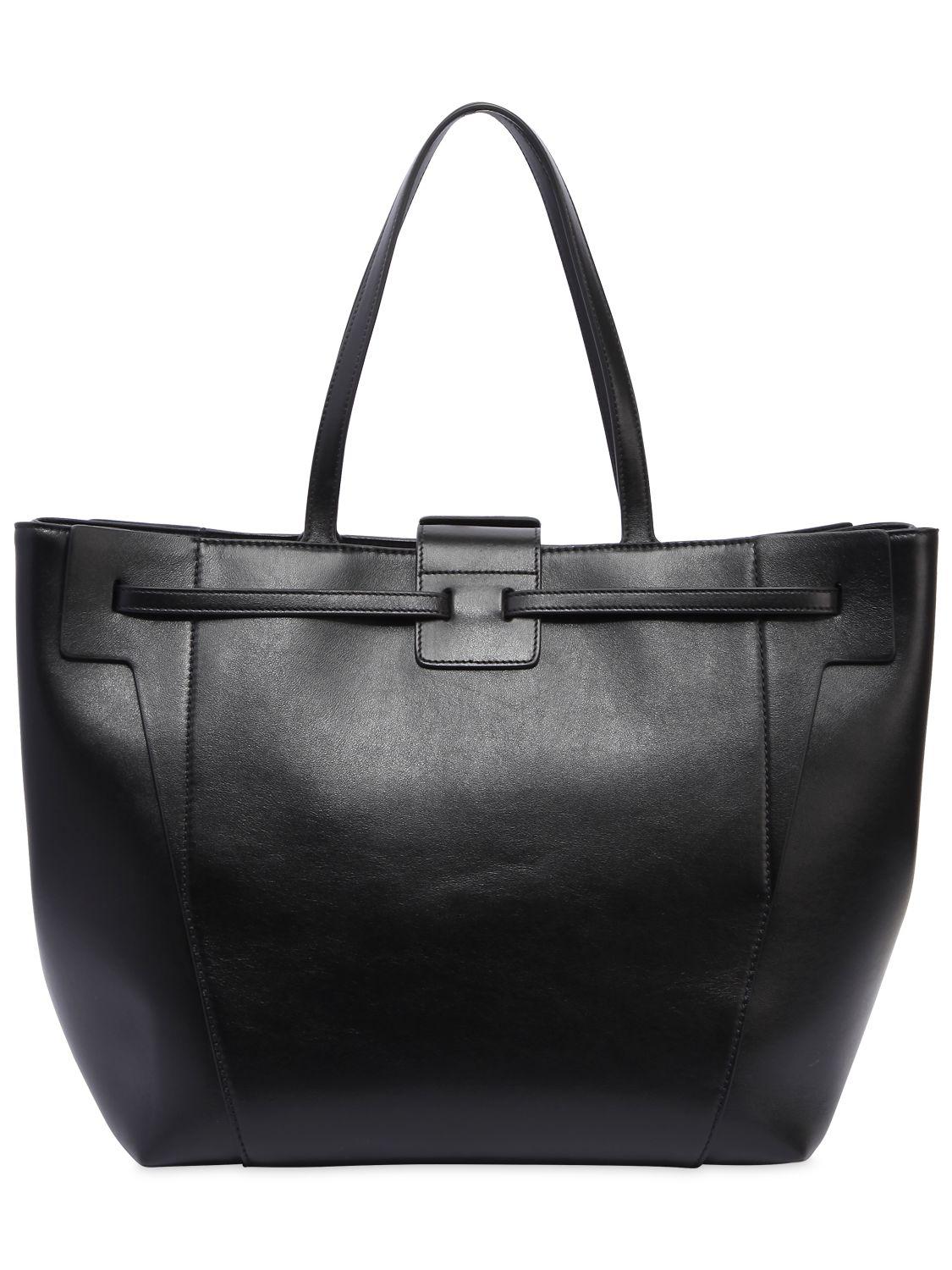 Roger Vivier Large Viv' Leather Tote Bag in Black - Lyst