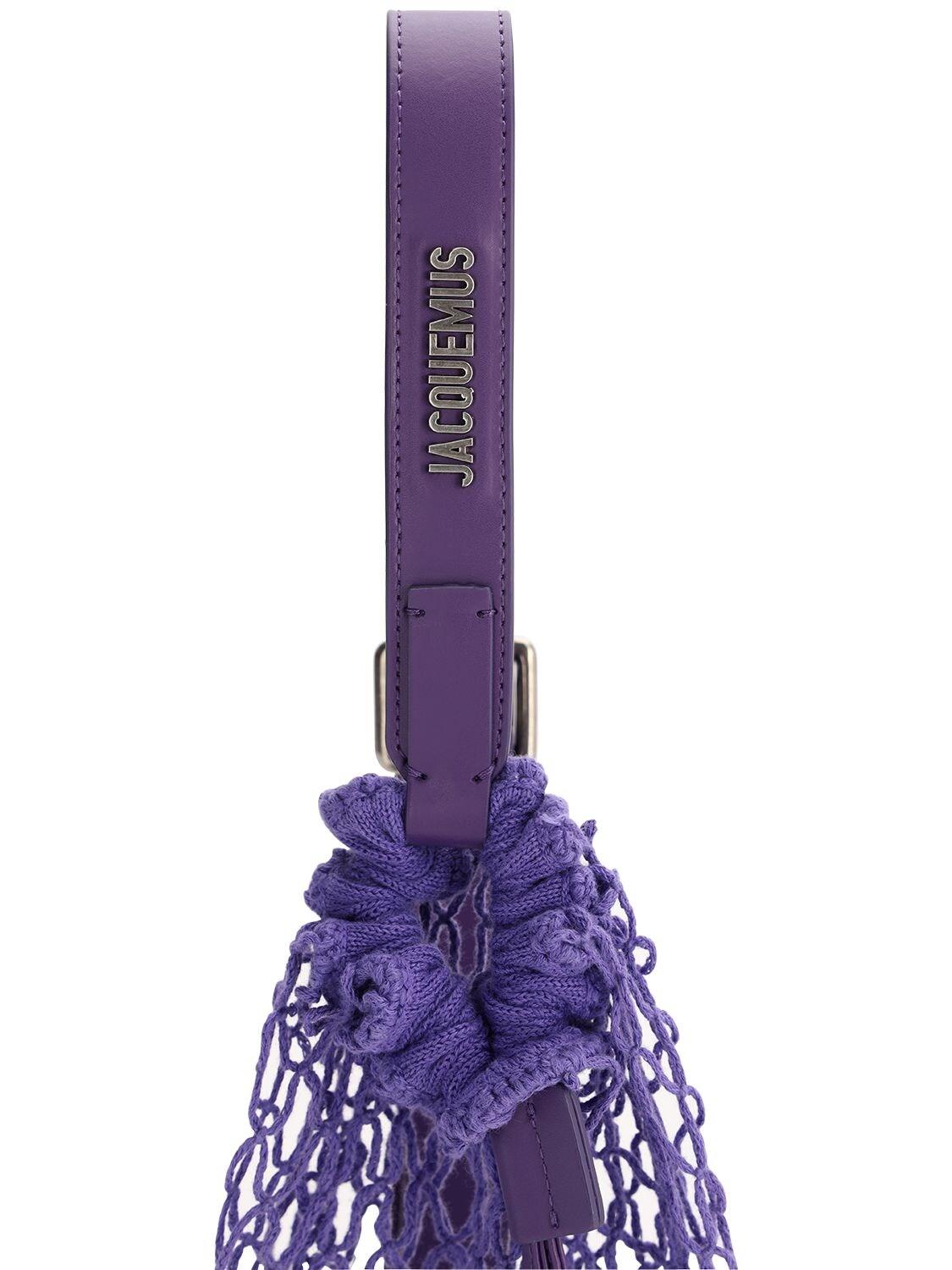 Jacquemus Le Sac Filet Net & Leather Shoulder Bag in Purple | Lyst